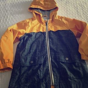 Old navy light jacket boys 4t yellow and blue